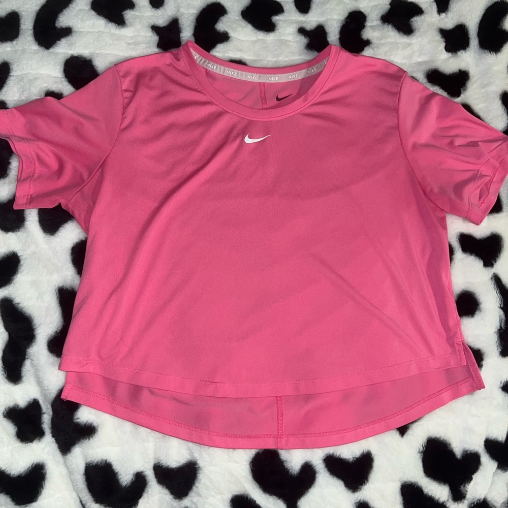Nike Pink Crop Relaxed T-Shirt